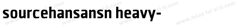 sourcehansansn heavy字体转换